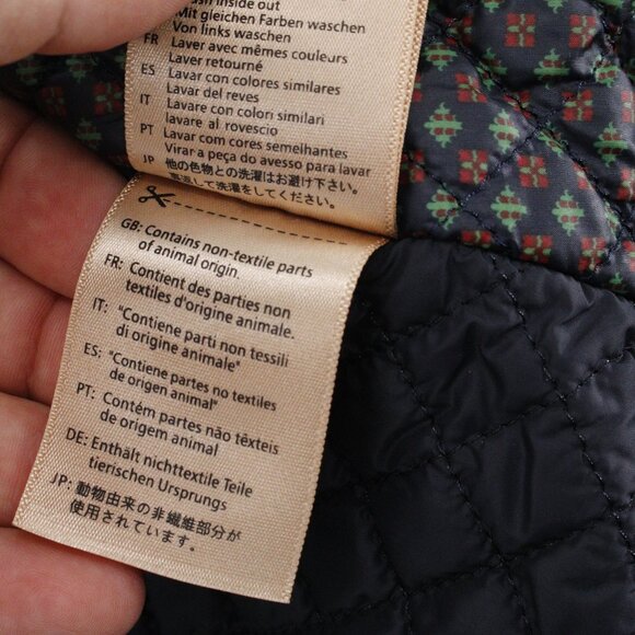 Scotch soda bomber jacket men's medium blue leather collar utility pockets zip - Picture 14 of 16